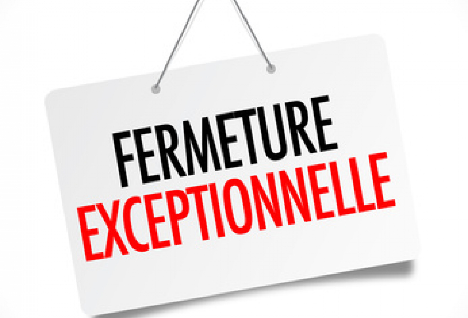 Fermeture exceptionnelle du service Urbanisme 