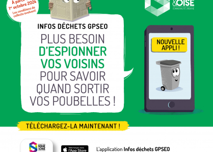 Infos déchets GPSEO : l'application officielle des services déchets de Grand Paris Seine & Oise 