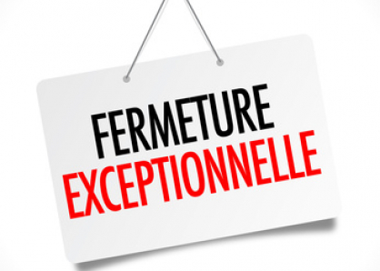 Fermeture exceptionnelle du service Urbanisme 