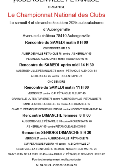 Auber petanque