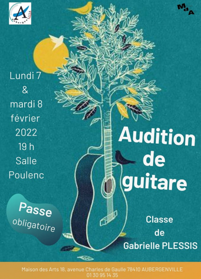 Audition de guitare classe de Gabrielle PLESSIS