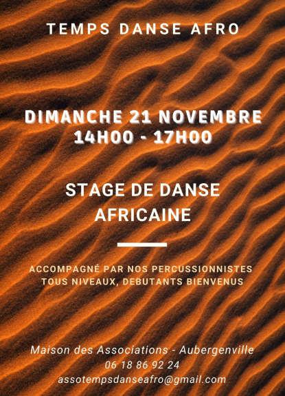 Stage de danse africaine 