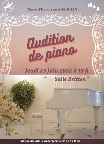 Audition de piano