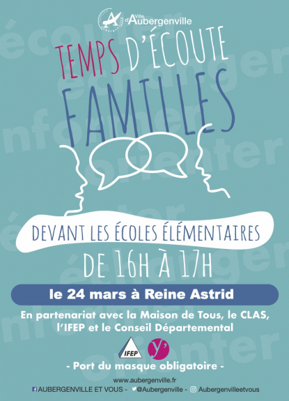 Temps d'écoute familles à Reine Astrid 