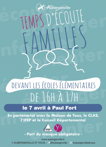 Temps d'écoute familles à Paul Fort