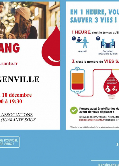 Don du sang décembre 2021