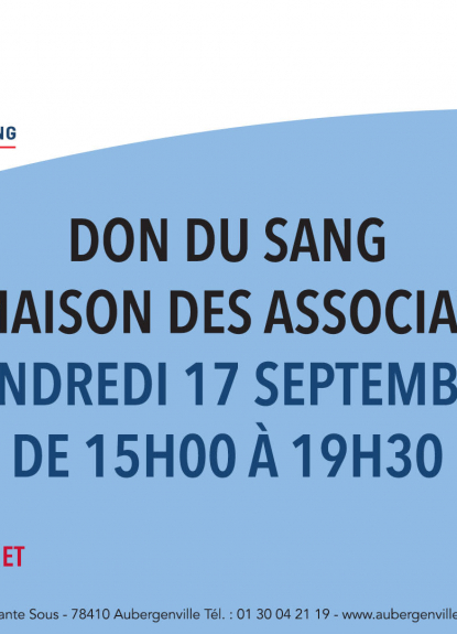 Don du sang septembre 2021