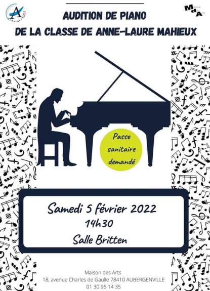 Audition de piano de la classe de Anne-Laure MAHIEUX