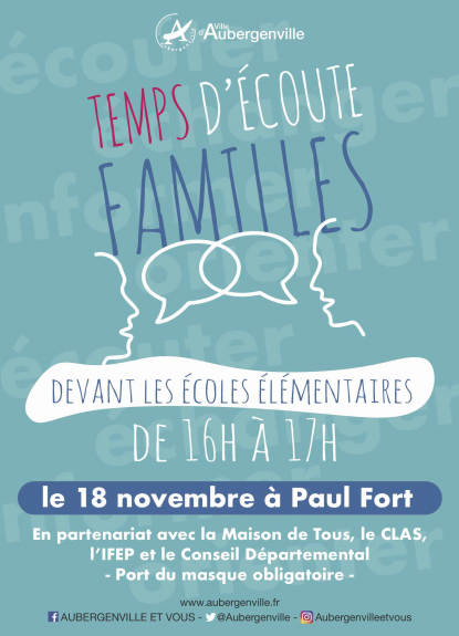 Temps d'écoute familles à Paul Fort