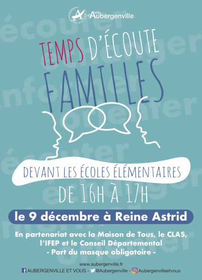 Temps d'écoute familles à Reine Astrid 