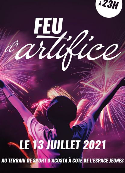 Affiche Feu d'artifice 2021 