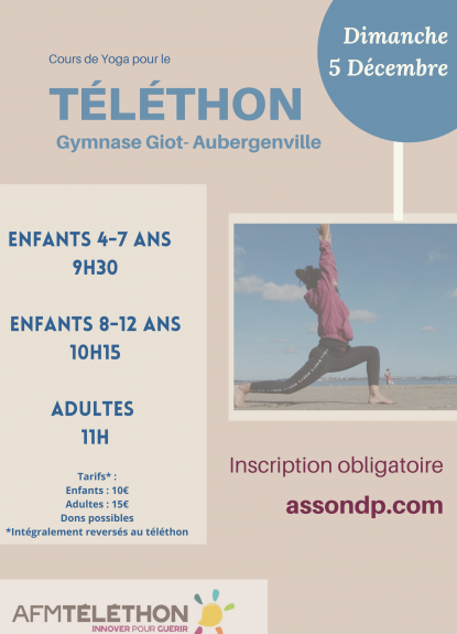 Stage de yoga en faveur du Téléthon 
