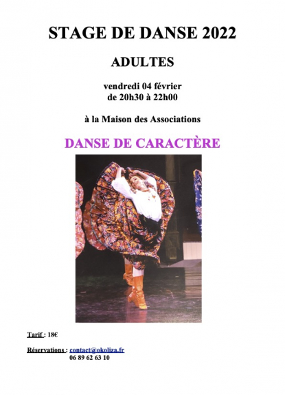 stage de danse caractère