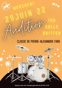 Audition classe de Pierre-Alexandre Fare