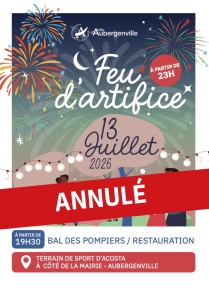 Feu d'artifice 2026