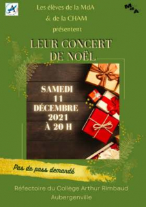 Concert de Noël de la MDA et la classe CHAM