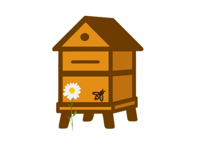 Logo les ruches de romain